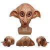Máscara Realista Cosplay Elfo Dobby Fantasia de Halloween Adereço de Chapéu Marrom Látex Estilo Animal