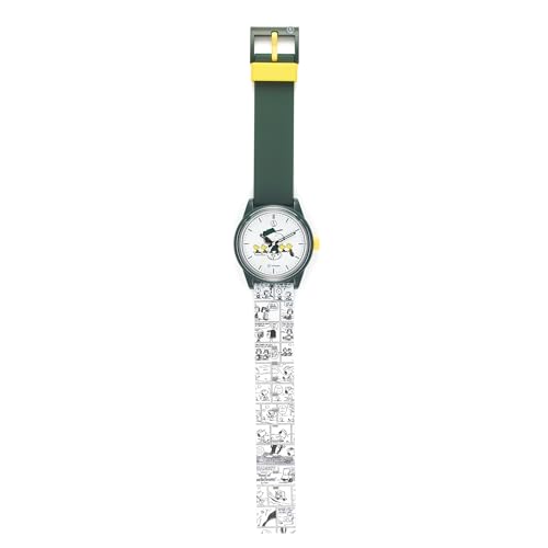 [Cue and Cue Smile Solar] Watch PEANUTS COLLECTION FOREST GOLF Ladies Green x Yellow M