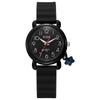 Simple Black White Women Quartz Watches Minimalist Design Silicone Strap Bracelet Wristwatch Women's Fashion Dress Watch Gifts