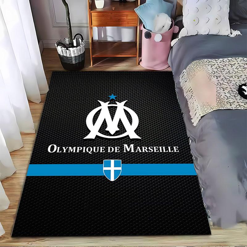 Olympique De Marseille Logo Suitable As a Non-slip Mat for the Living Room or Bedroom Sofa
