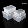 Rectangular Transparent PP Storage Box with Double Buckle
