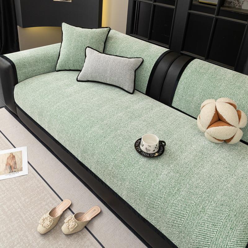 

Подушка для дивана в стиле легкой роскоши, Универсальная подушка для сиденья на все сезоны, Нескользящая, Простой и современный чехол для подушки дивана из высококачественной шенили 70*70cm