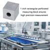 High Accuracy Carbon Steel Measuring Device Rectangular Style With Central Hole Suitable For Workshop Calibration Tasks