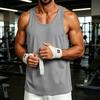 Men's Color Round Neck Tank Top for Outdoor Sports, Casual Gym Muscle Vest