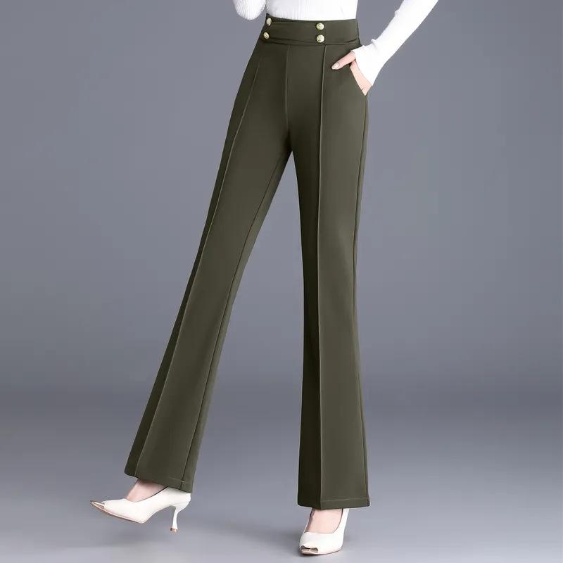 Petite Damenhose mit Micro-Flare und hohem Bund, Stretch - Frühjahr/Herbst 2023