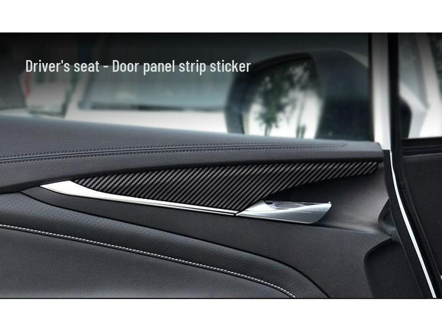 19-21 GAC MAXUS G50 Carbon Fiber Interior Protective Film: Anti-Scratch & Anti-Kick Console/Door Stickers