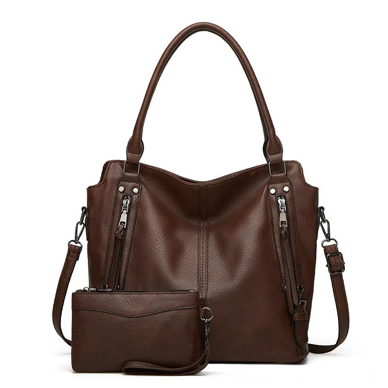 

Нишевый дизайн Новая женская сумка Ретро мода Сумка для мамы и ребенка Сумка-тоут Простой однотонный цвет Большая вместимость Сумка на плечо