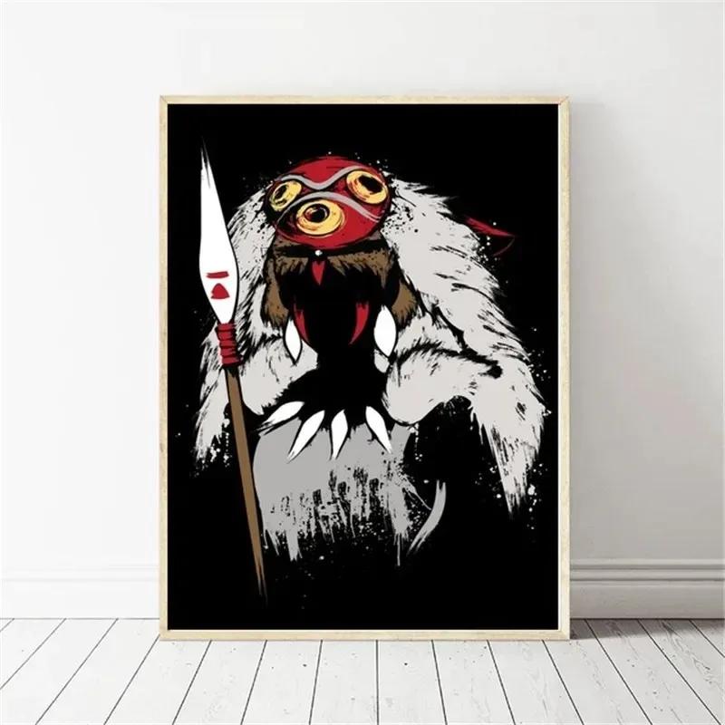 Totoro Zeichentrickfilm Hayao Miyazaki Anime Poster Leinwandmalerei Drucke Nordische Wandkunst Bilder Wohnzimmer Büro Heimdekor