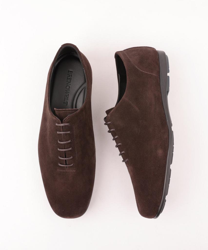 Brenowelt Flat Dark Brown Suede Driving Sneakers