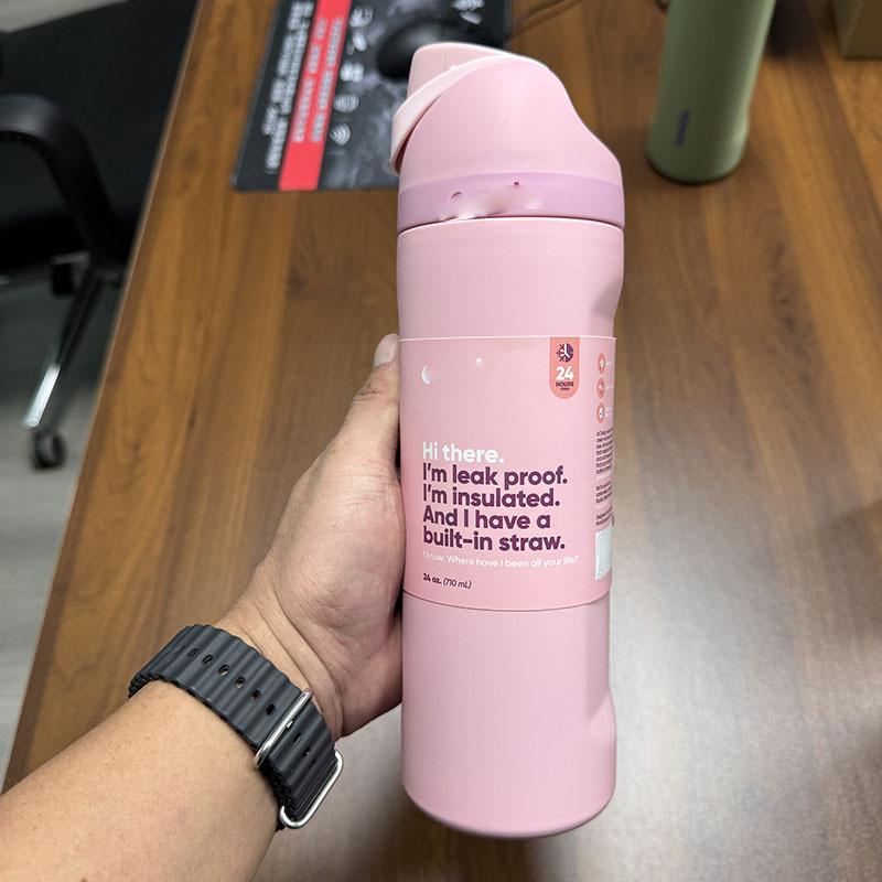 Sip Insulated Owala Stainless Steel Water Bottle With Straw For Travel Sports