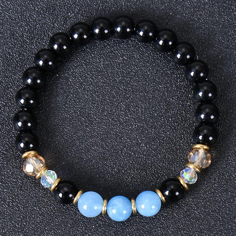 Natural Stone Bracelets Women Healing Amethyst Zircon 7 Chakra Beads Bangles Yoga Stone Gift for Couple Items  Gift