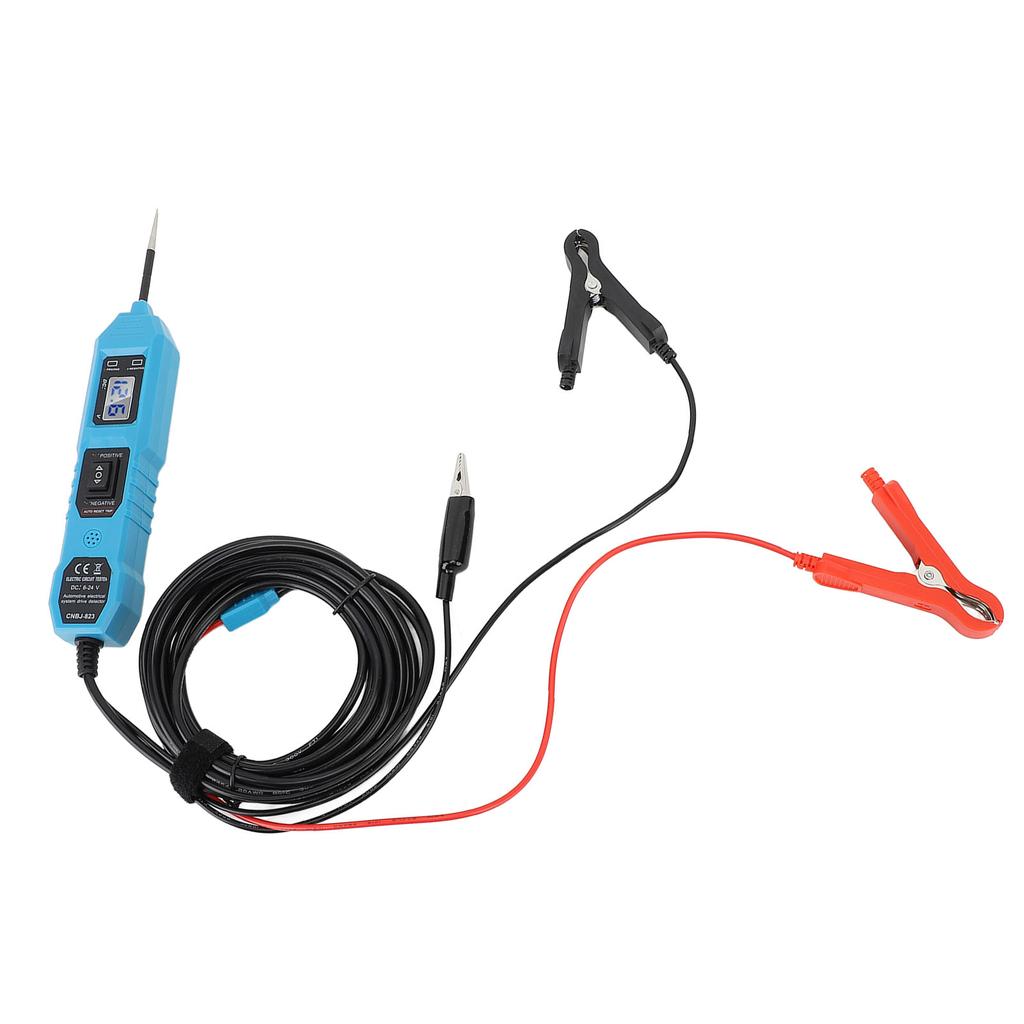 DC 6‑24V Power Circuit Probe Tester Multifunction Automotive Circuit Tester Diagnostic Tool with Front Light for Car