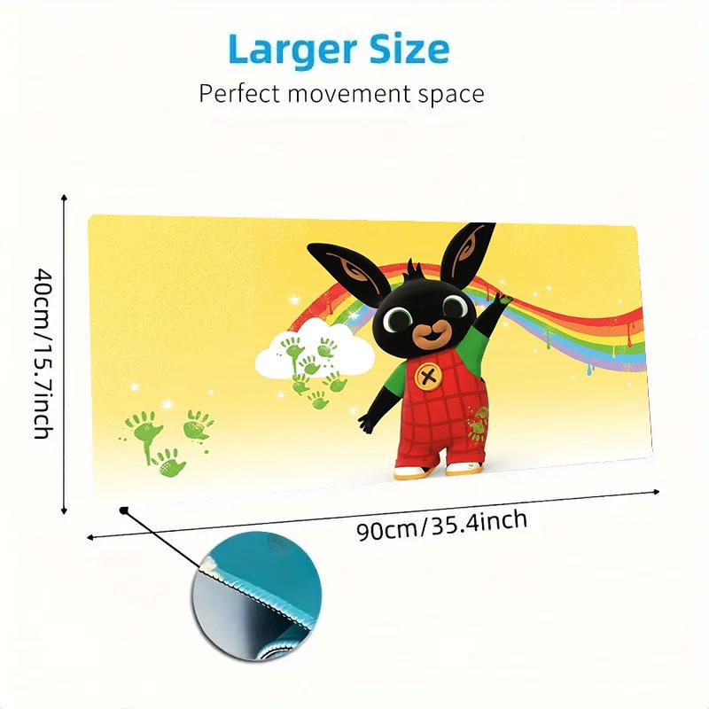 Bing Large Size Mouse Pad Large Gaming Table Cushion Non-slip Laptop Tablet Big Mousepad XXL Mat Mini PC Playmat With Lock edge