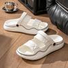 Fashion Drive Slippers for Men Outdoor Beach Flat Pvc Shoes Comfortable Summer Sale 2025 Style Trend Mascullino Clappers Y2k Sandals Man