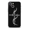 Cyber Sigil Cross Line Phone Case For iPhone 17 16 15 Pro Max 11 12 13 14 7 8 Plus SE 2020 X XR XS Cover Soft Black