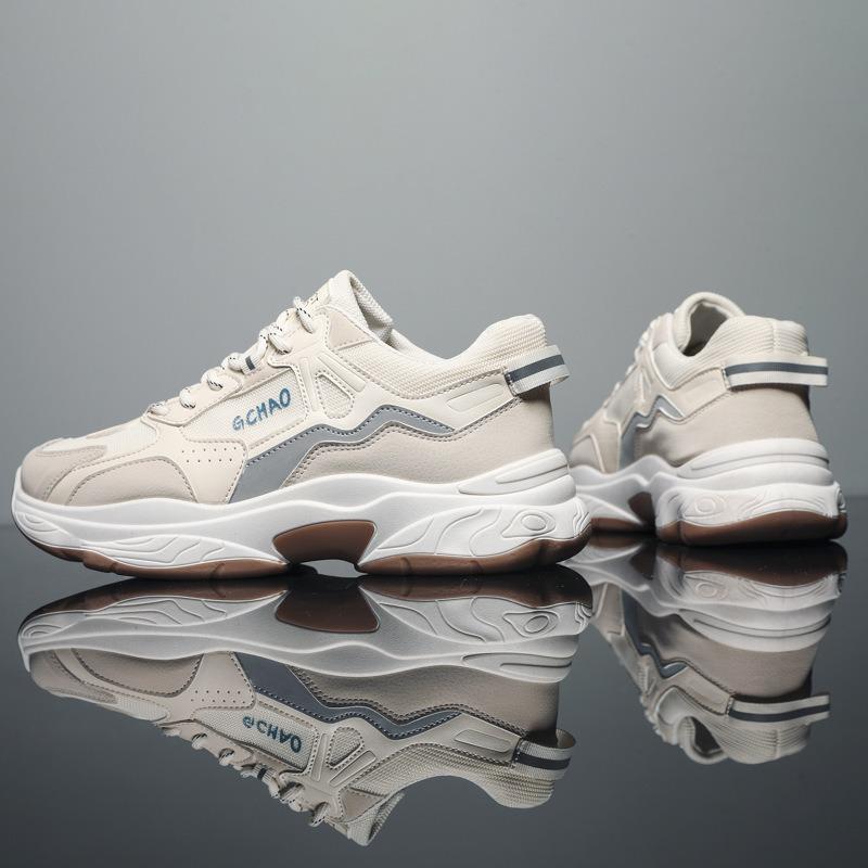 Fashion 2024 Fashion and Comfortable Mesh Breathable Outsole Shoes Summer Hot Sale Mens Casual Shoes Thick Bottom Breathable Sneaker