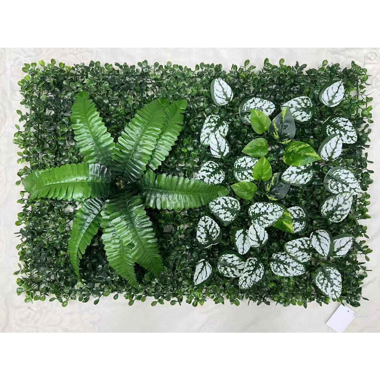 

Artificial Green Wall: Indoor Bionic Foliage & Fake Flowers for Balcony & Doorway Decor 40x60 cm