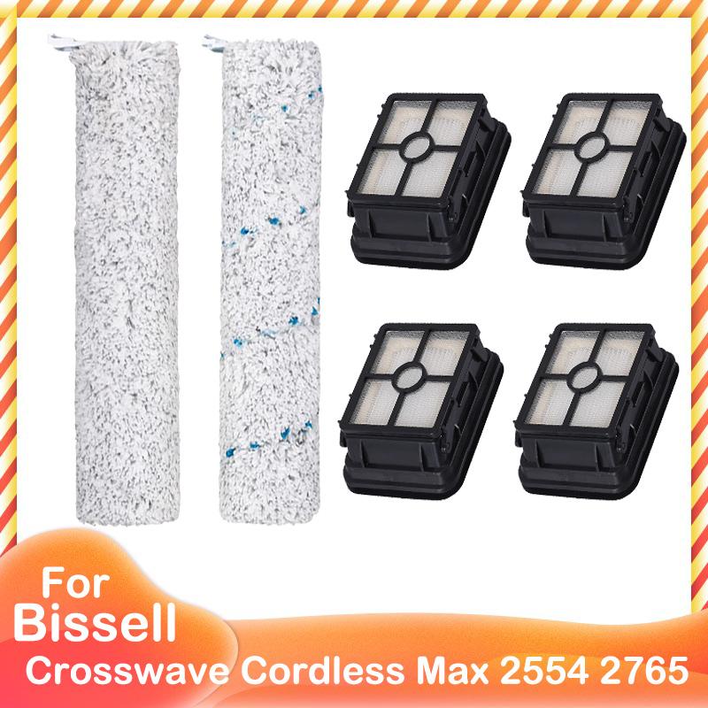 Main Brush HEPA Filter For Bissell Crosswave Cordless Max 2554 2554A 2590 2596 2596B 2596M 2765 2765F 2765Z 2765E 2765N 2767Z