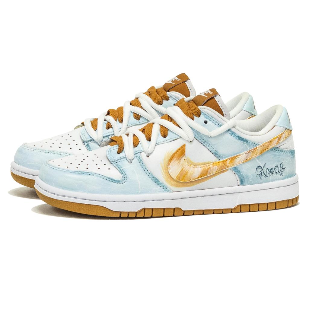 Nike Dunk Salt Sea Cushioning, Wear Resistant Low Top Skateboard Shoes Unisex FQ6965-700(Team1387-)