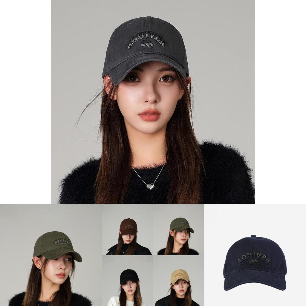 Korean Designer Unisex Baseball Cap Fashionable Cotton Soft Brim Hat For Sun Protection