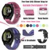 20mm Quick Release Sport Band for Garmin Forerunner 170 245 70 570 42mm Silicone Replacement Strap Soft Durable Watch Wristband