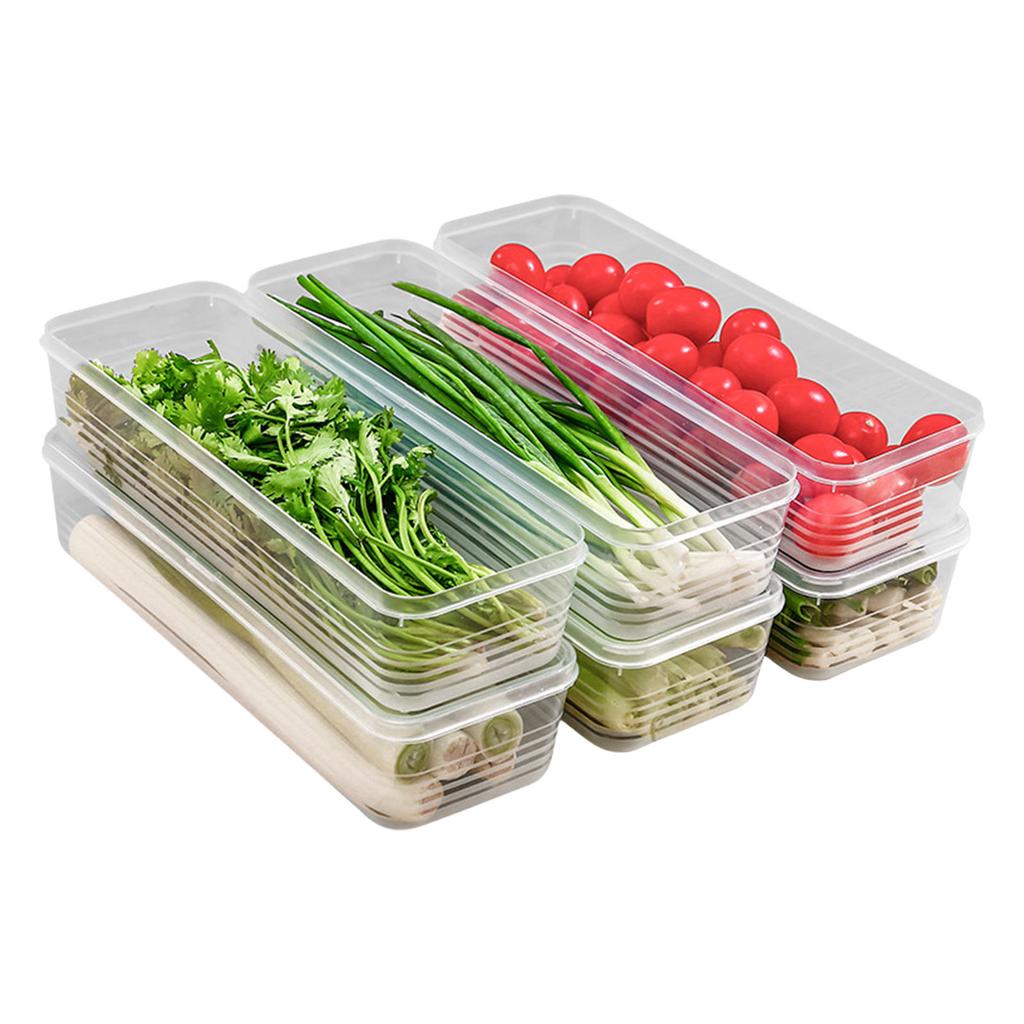 Thickened Refrigerator Storage Container for Freshing Herbs Scallions Noodles Eggs Kitchen Organizers With Airtights Lid