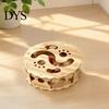 Mental Stimulation for Cats Interactive Cat Toy with Rolling Balls, Durable Density Board Scratching Wooden Ball Toys Toy, Anxiety Relief Maze