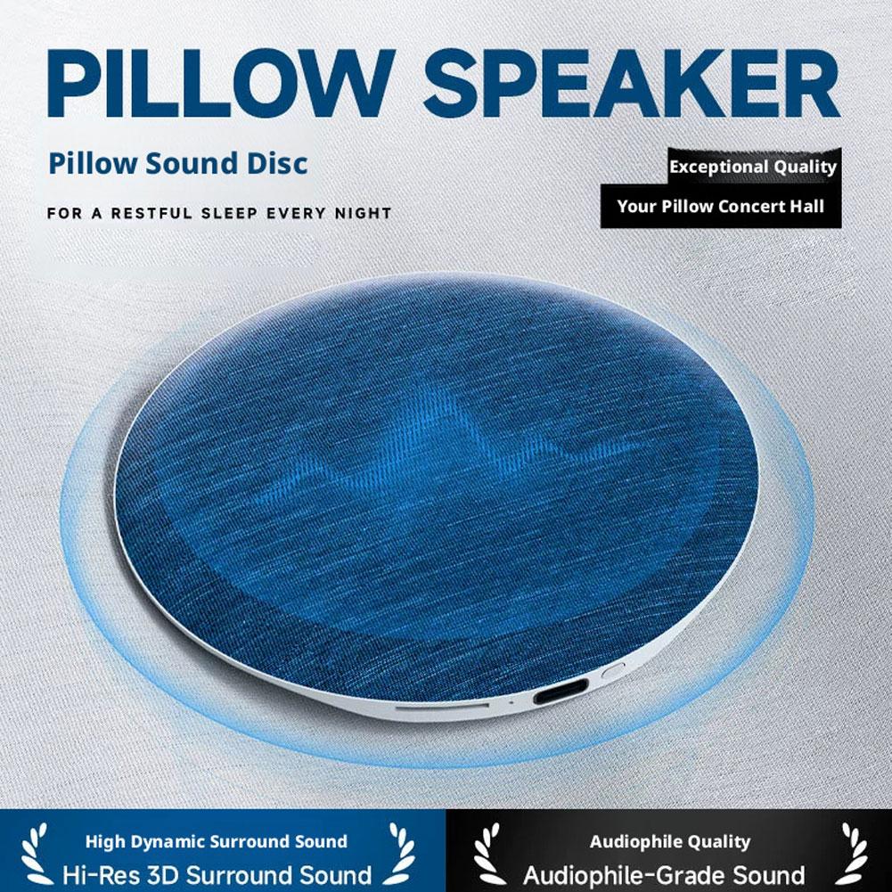 Bluetooth Pillow Speaker Under Pillow Design Hi-Fi Dynamic Sound For Bedside Sleep & Music