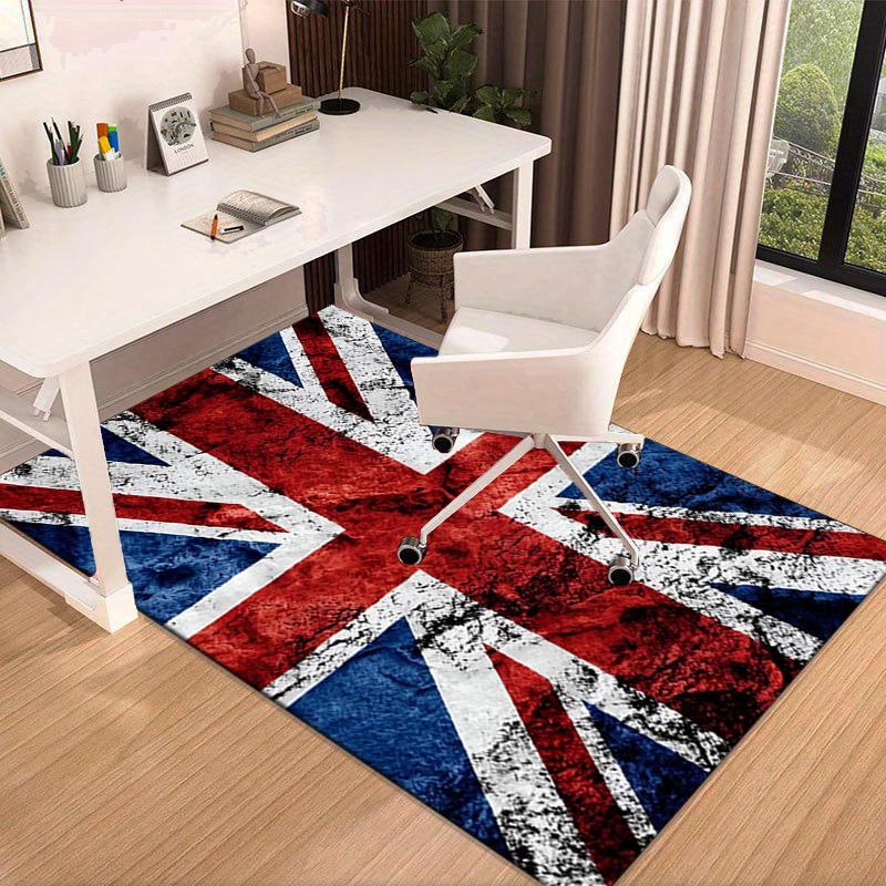 British Flag Artwork Area Rug Office rug, Chair Rug, Decor Carpet Livingroom bedroom Mat, Large Size Fan gifts Christmas gifts