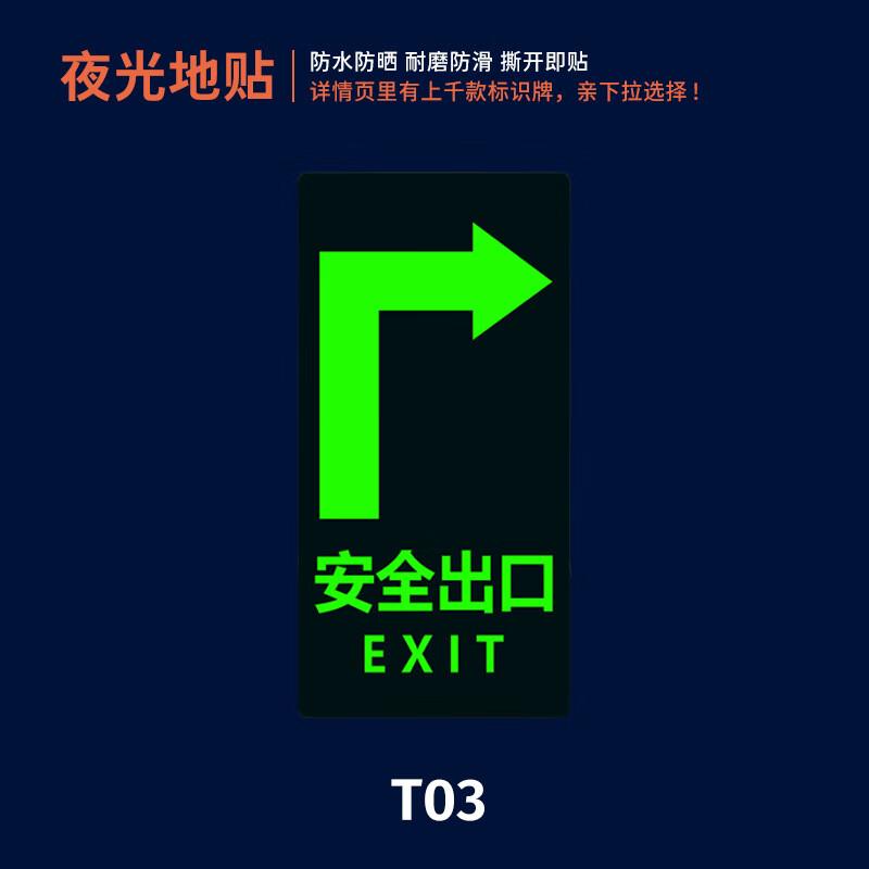 

Luminous PVC Safety Exit Floor Sticker