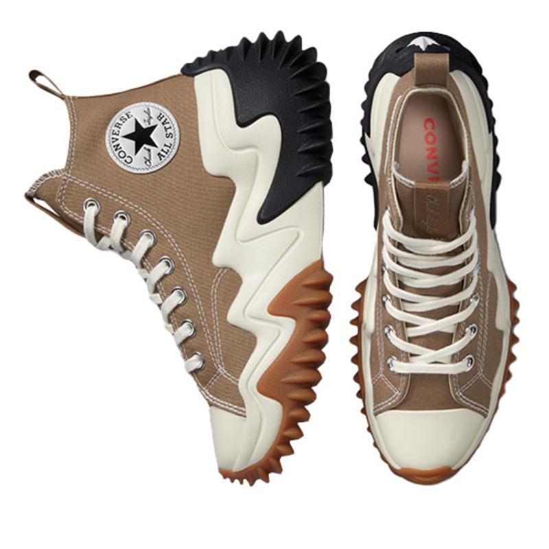 Converse Run Star Motion Mode Vintage High Top Espadrilles Unisex Braun