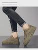 Men's Large Size Winter Mid-Top Fashion & Sport Shoes with Extra Warm Velvet