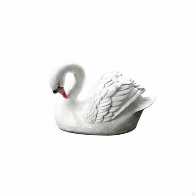 Buoyant Swan Statue Resin Material Figurine Weatherproof for Landscape Designers,