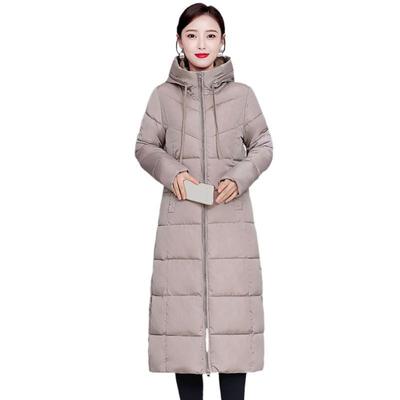 Frauen Lange Jacken Mit Kapuze Oberbekleidung Weibliche Parkas Warme Basis Mäntel Baumwolle Dicke Casual Mantel