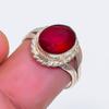 Natural Mozambique Garnet Gemstone 925 Sterling Silver Jewelry Ring Size 5 ZS-1716