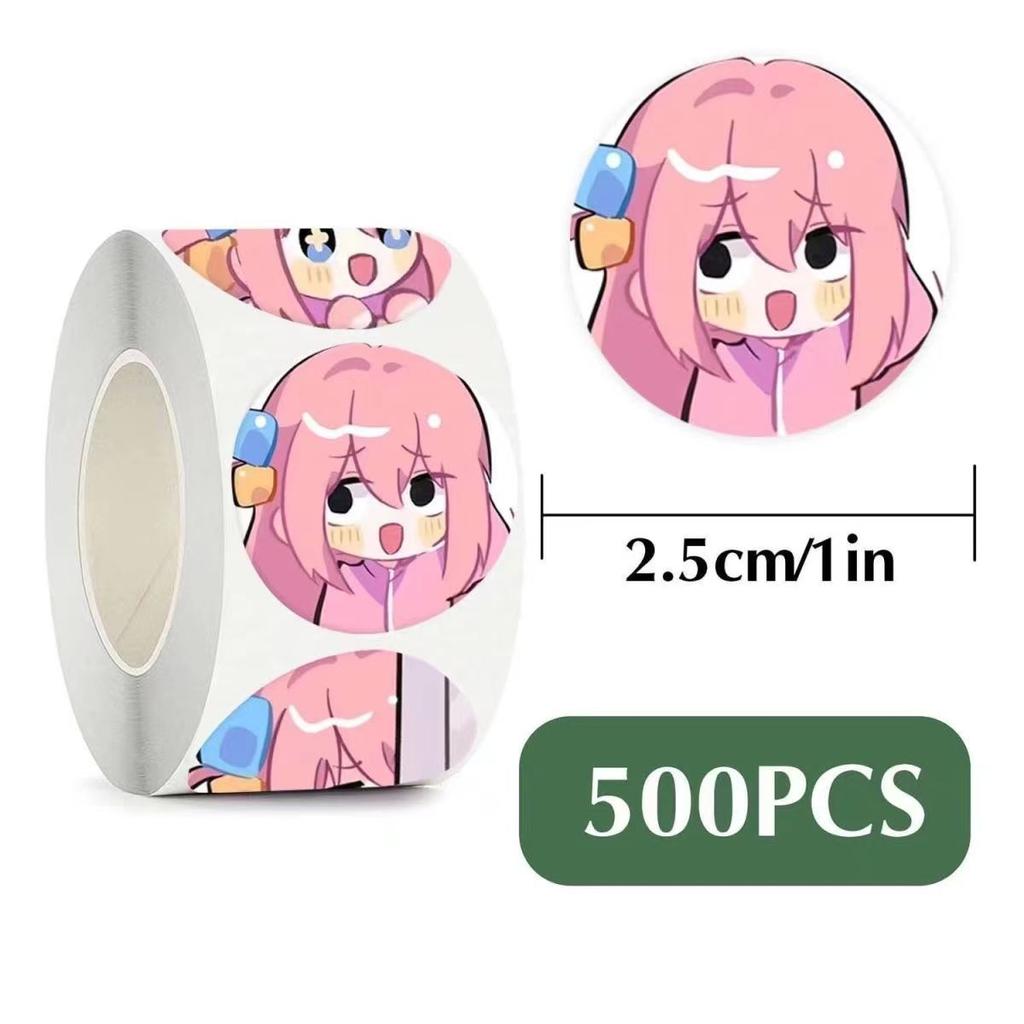 BOCCHI THE ROCK! Roll Paper Stickers, 500 Sheets In a Roll.