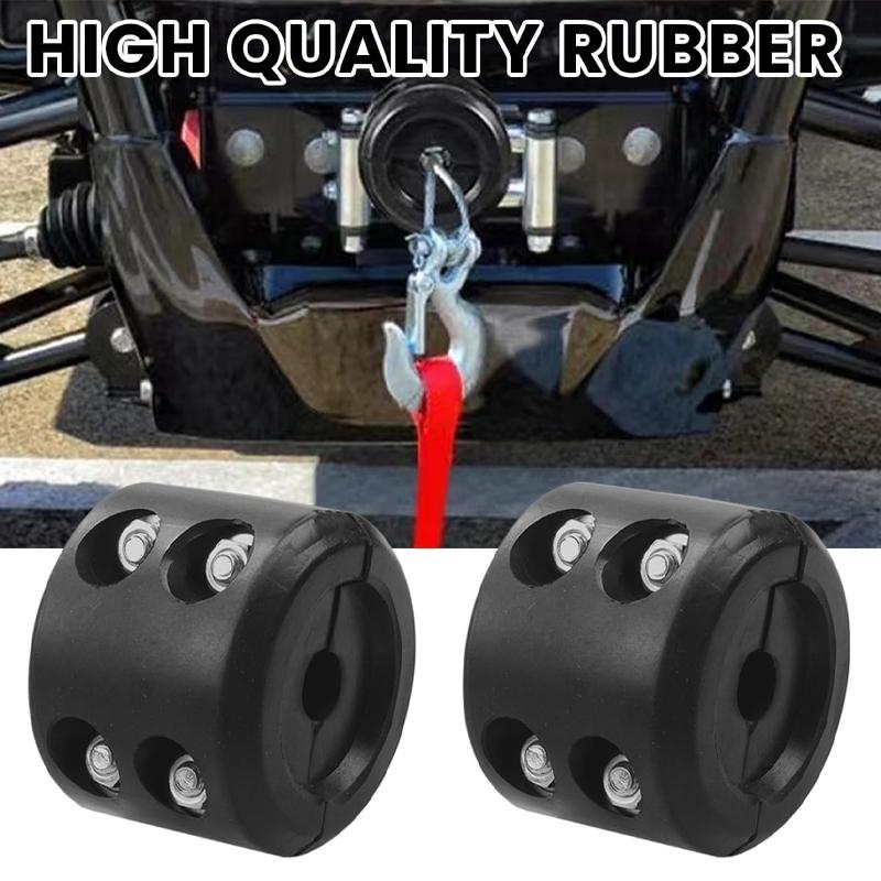 UTV Rubber Winch Cable Hook Stopper Line Saver Winches Compatible with Polaris RZR 900 1000 for Can-am Maverick X3