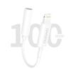 Dudao adapter audio przejściówka do słuchawek z Lightning na mini jack 3,5 mm biały (L16i white)