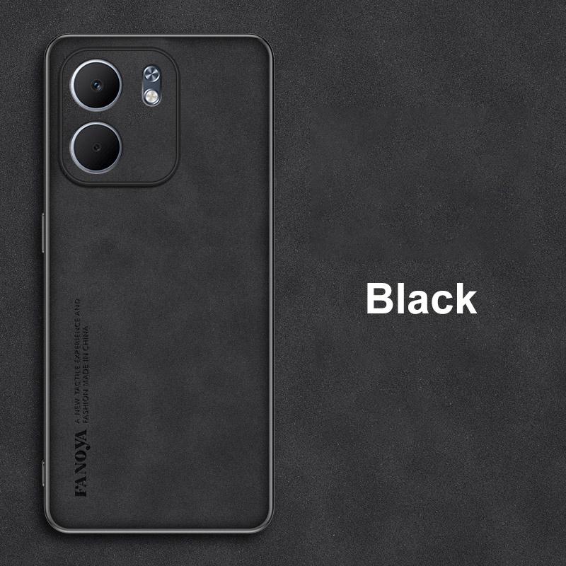 

Для OPPO A5X 5G Чохол Розкішний Шкіряний Чохол для Телефона з PU Шкіри для OPPO A5X 4G Задня Кришка Матовий Силіконовий TPU Ударостійкий Повний Захист Coque For OPPO A5X 5G чорний