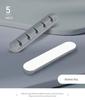 Multi-Hole Self-Adhesive Cable Organizer and Power Cord Holder