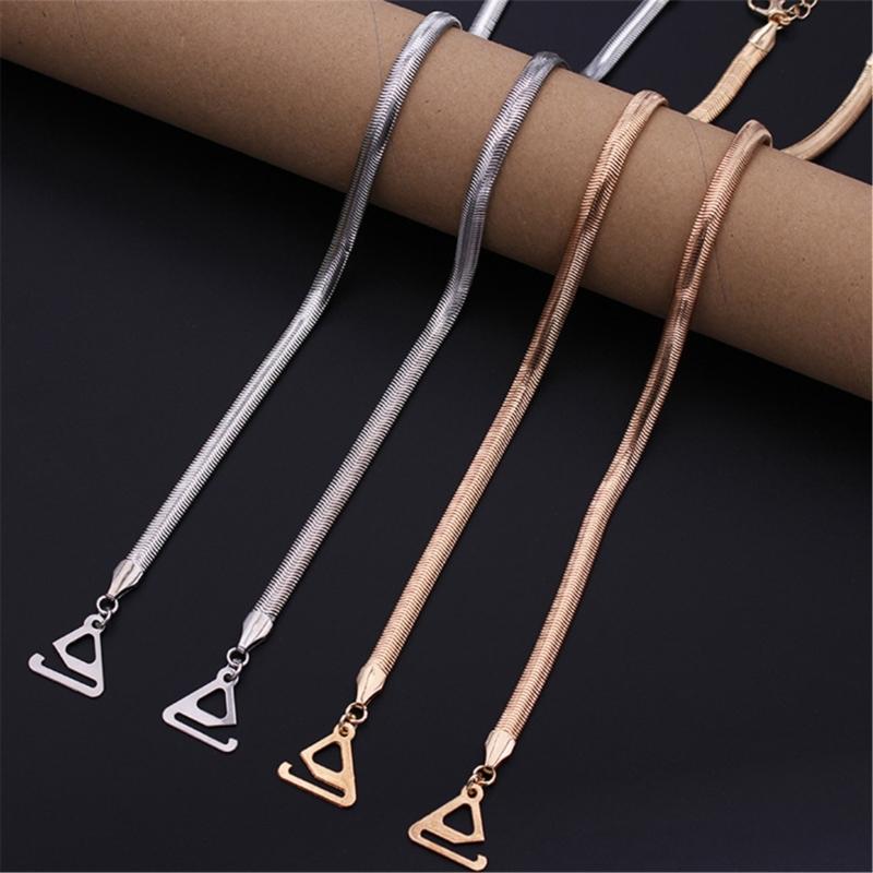 Metal Snake Bone Bras Strap Adjustable Invisible Shoulder Straps Nonskid Lingerie Accessories for Women Tops Dress