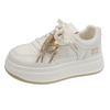 Little White Shoes Women's 2025 New Summer Trend Fashion Small Man Height Increase Thick Sole Light Casual Shoes Women's