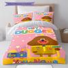 Hey Duggee Custom Name Pattern Bedding,Quilt Set Quilt Cover Pillowcase Home Birthday Gift(1 * duvet cover + 2 * pillowcase, without core)