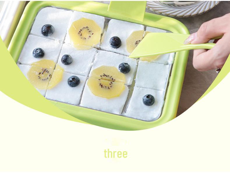 Máquina casera para hacer hielo frito y yogur: un regalo de verano compacto y sin enchufes para niños.