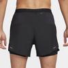 Nike Solid Mid-Waist Elastic Sports Casual Shorts Men Bottoms Black FN2992-010