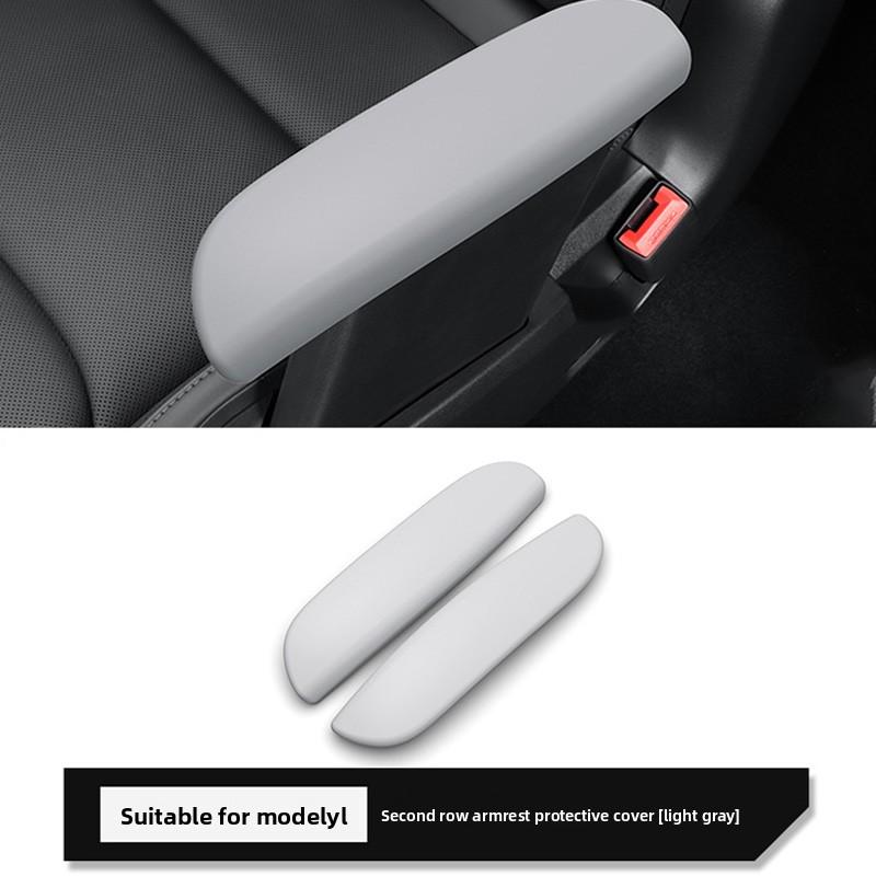 Second Row Armrest Protective Cover Car Handrail Protective Gloves for Tesla Model YL 25 - 26 Interior Mouldings Car Accessories
