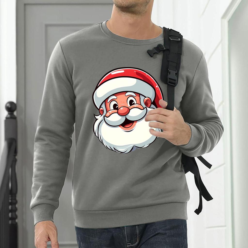 Men Sweatshirt Christmas Shirt Long Sleeve Funny Holdiay Crewneck Xmas Tops