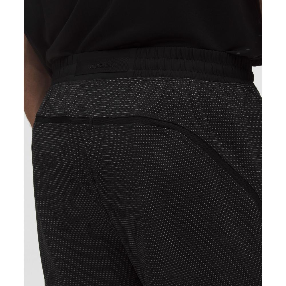 Lululemon Pace Breaker Reflective Linerless Knit Short 7  White Black