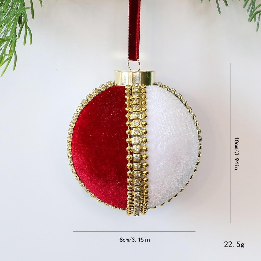 Plastic Hanging Ball Ornaments 8cm Christmas Decorative Ball  Xmas Holiday Decoration