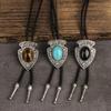 Foreign Trade Cross-border Vintage Zinc Alloy Bolo Tie Sweater Chain Necklace